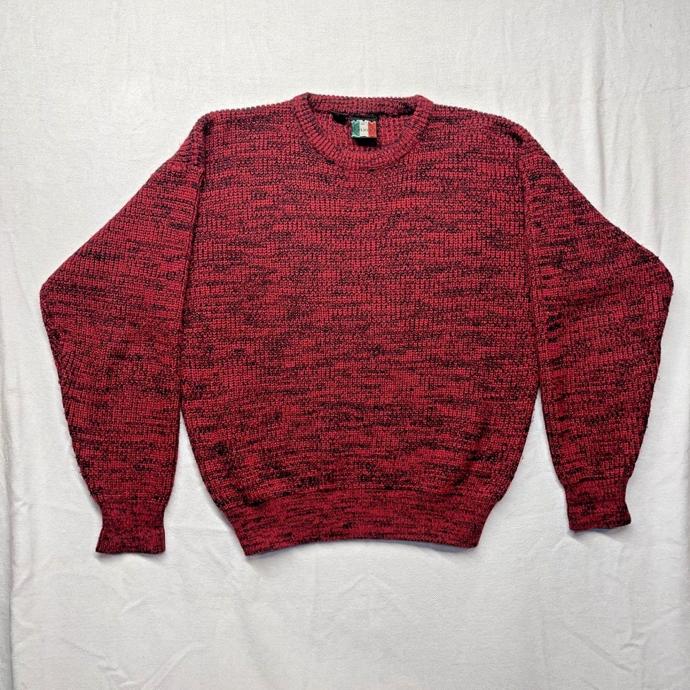 Vintage COLORE COLLEZIONE PERTE sweater Geometric‎ 80s/90s Grandpa XL Cosby